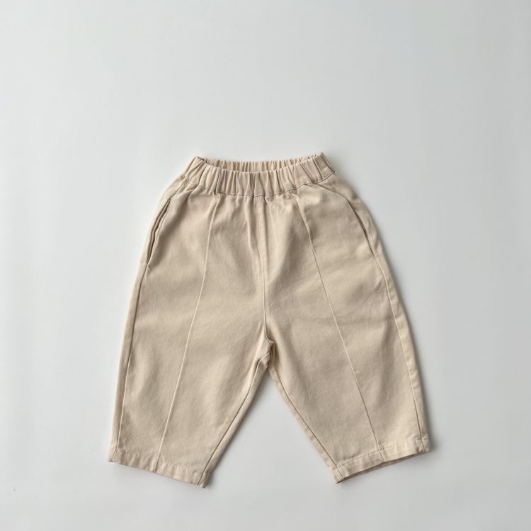 Baby Solid Color Spring Autumn Casual Fashion Carrot Pants My Kids-USA