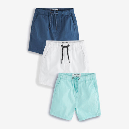 Baby Boy Solid Color Breathable Cotton Shorts In Summer