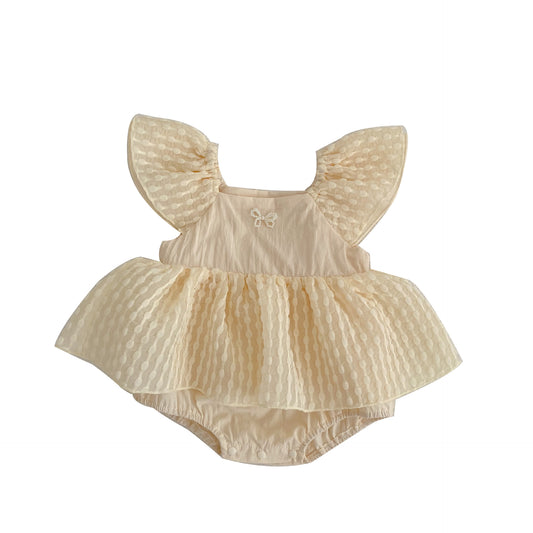 Baby Girl Solid Color Mesh Patchwork Square Neck Pirncess Dress, MyKids-USA®, Baby & Toddler Dresses, MyKids-USA -  -  -  -  -  -  - .