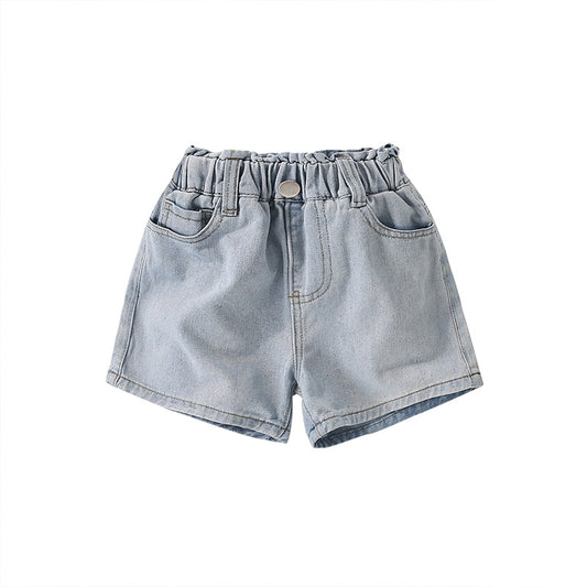 Baby Denim BluePantalones cortos casuales de estilo occidental para la venta 