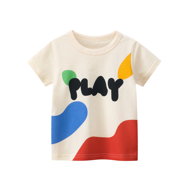 Baby Girl Letters Print Fashion T-Shirt Outfits In Summer