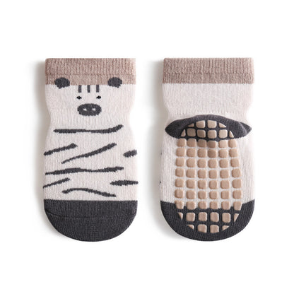 Baby Cartoon Dog Print Pattern Mid Tube Design Fashion Cute Toddler Socks