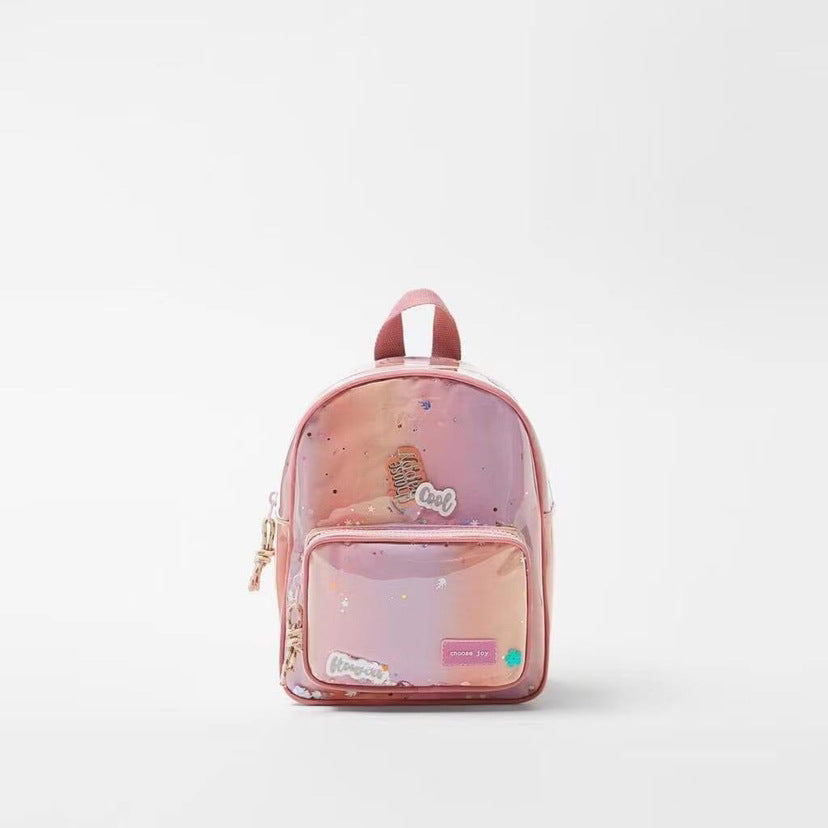 Children’s Solid Color Detail Decoration Quality Backpack My Kids-USA