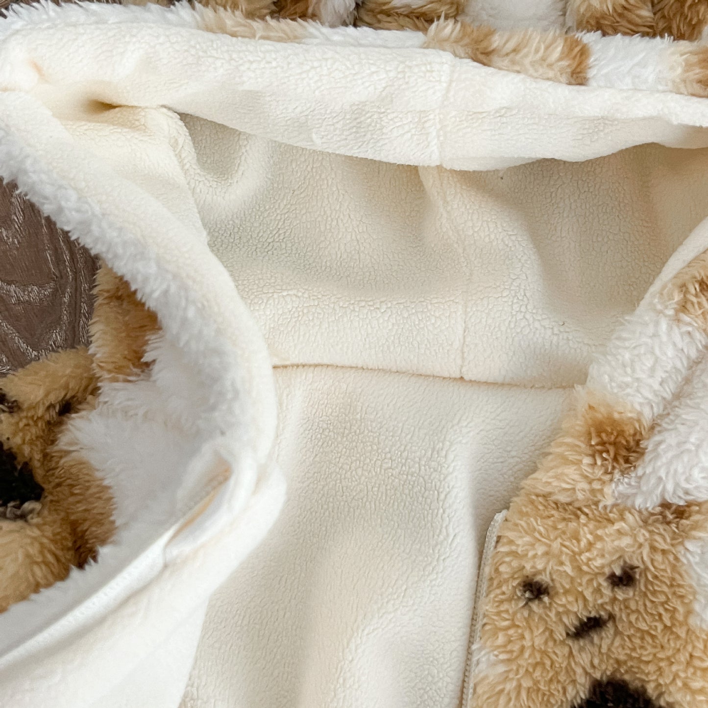 Baby Cute Bear Graphic Zipper Design Fleece Soft Winter Warm Jacket My Kids-USA