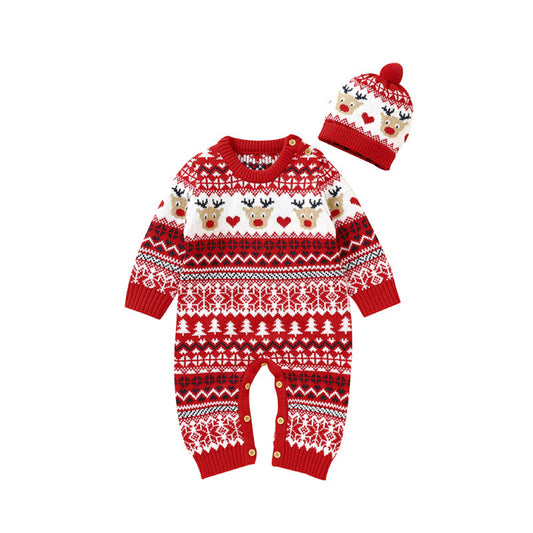 Baby Christmas Pattern Newborn Romper, MyKids-USA®, Baby & Toddler Outfits, MyKids-USA -  -  -  -  -  -  - .