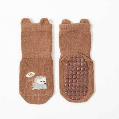 Baby Cartoon Animal Graphic Non-Slip Design Cute Socks