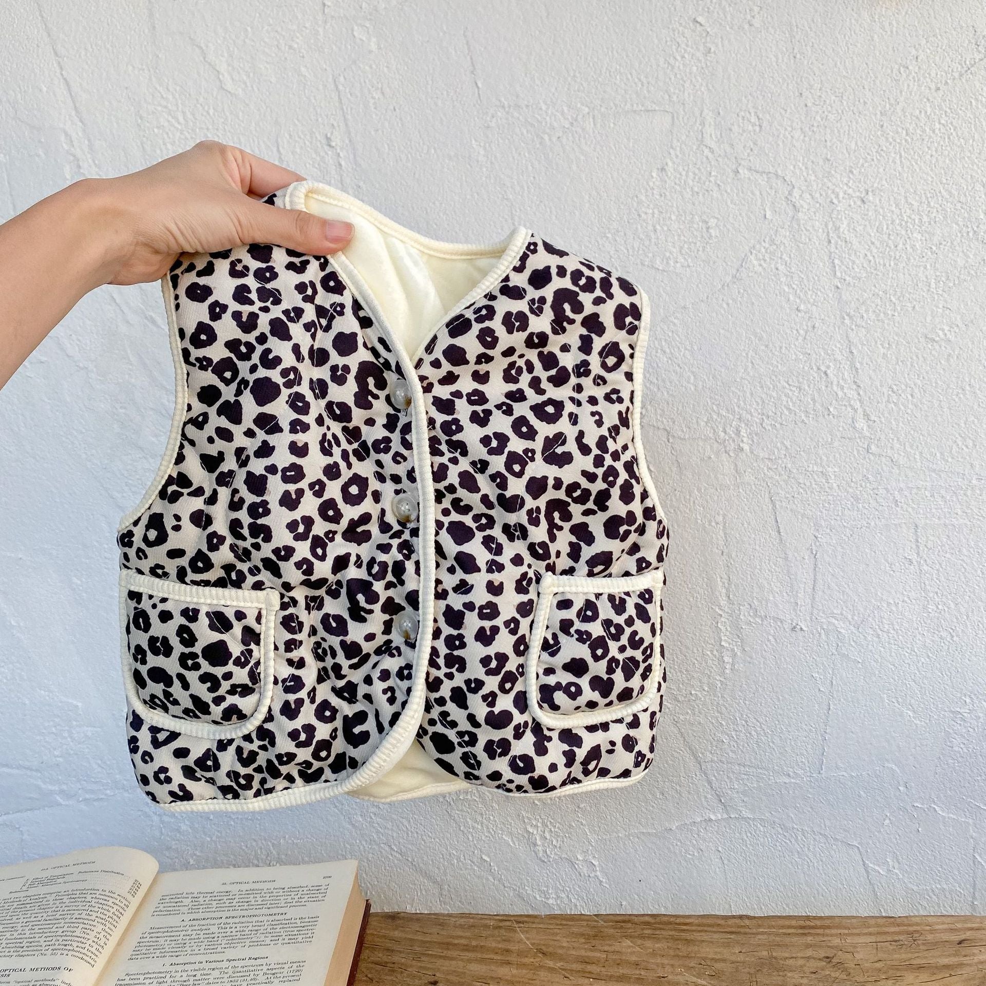 Baby Print Pattern Sleeveless Quilted Warm Vest Coat In Winter My Kids-USA