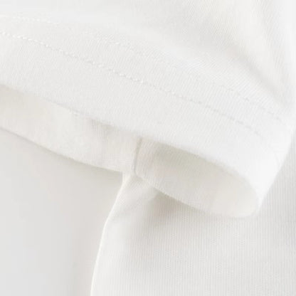 Baby Boy Letter Print Round Neck Short Sleeve Cotton Design Section Children’s Tops In Summer