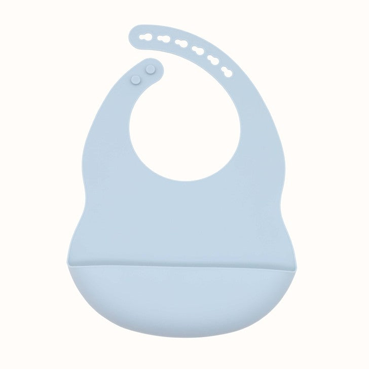 Baby Solid Color Food Grade Silicone Bibs My Kids-USA