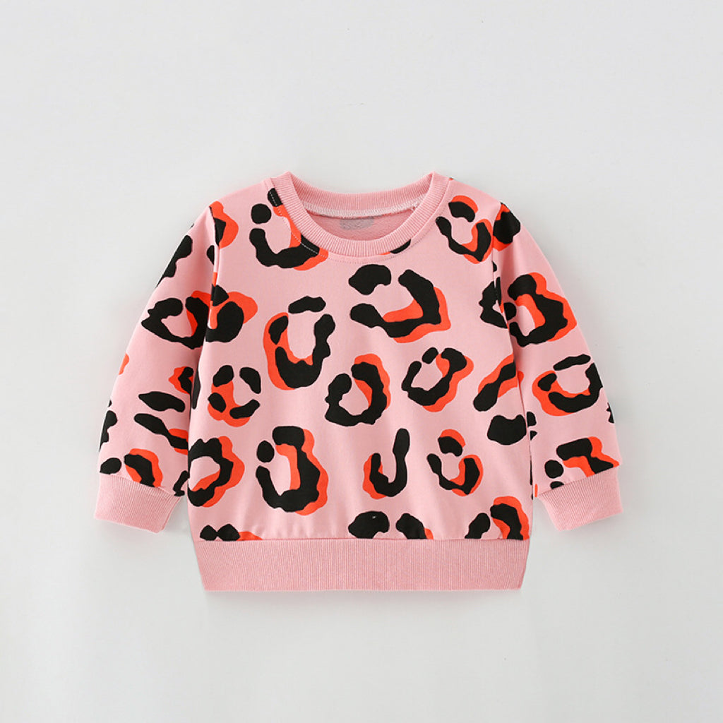 Baby Girl Print Pattern Fashion Latest Style Hoodies In Autumn Outfit