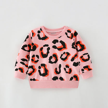 Baby Girl Print Pattern Fashion Derniers sweats à capuche de style en tenue d'automne 