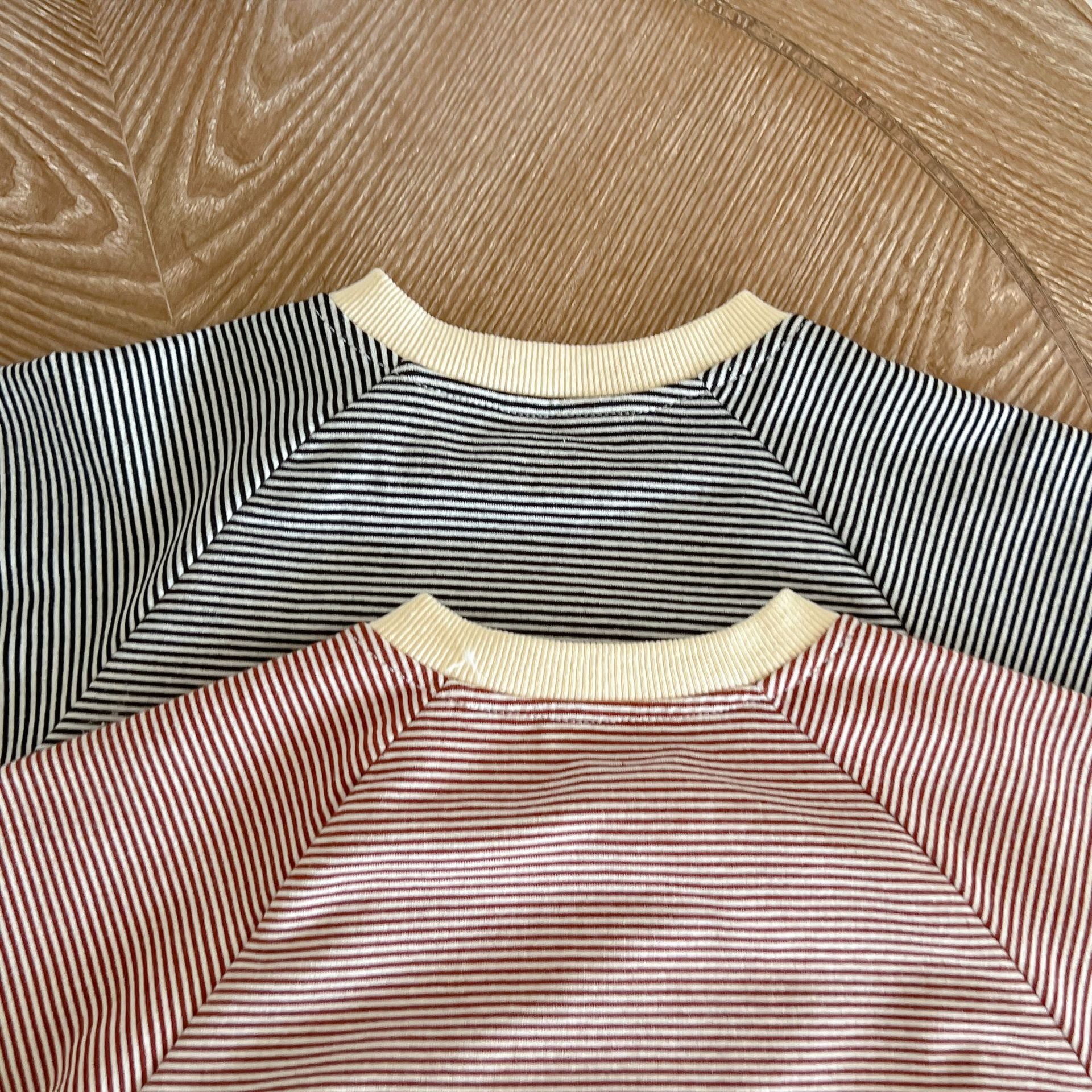 Baby Girl Striped Pattern Shoulder Buckle Design Tops Combo Shorts Sets My Kids-USA