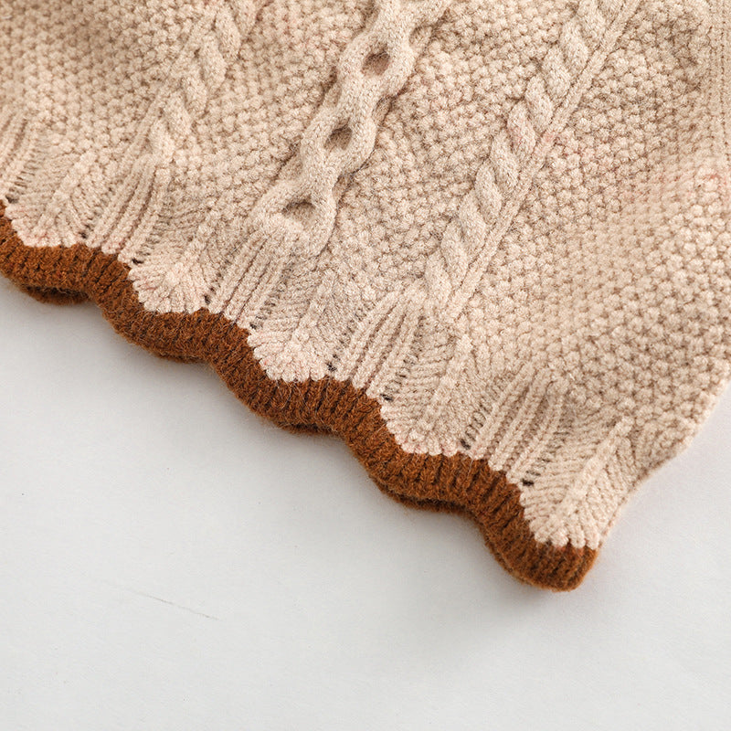 Baby Crochet Knitted Pattern Sleeveless Knitwear Vest My Kids-USA