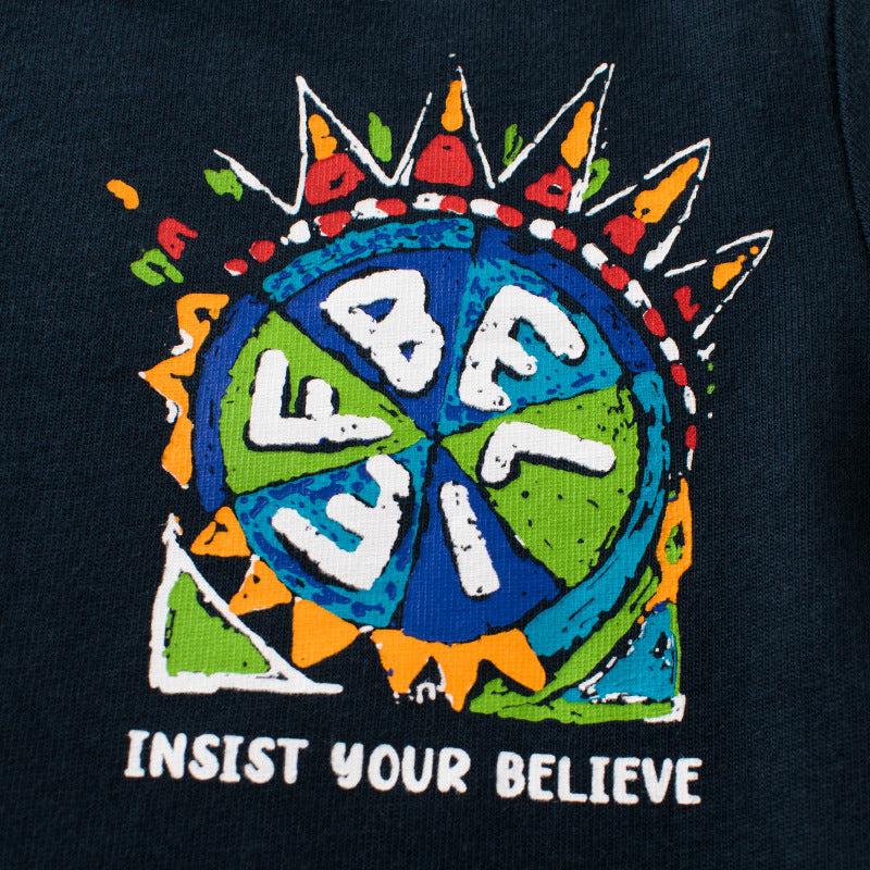 Children Colorful Print Pattern O-Neck Fashion Shirt, MyKids-USA®, Baby & Toddler Outerwear, MyKids-USA -  -  -  -  -  -  - 