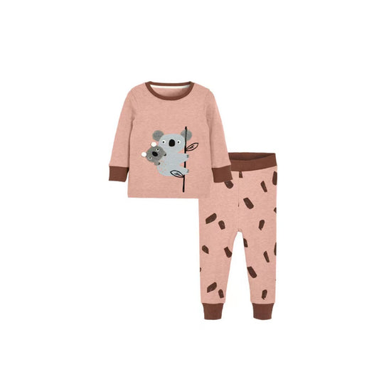 Baby Cartoon Patched Pattern Hoodie With Pants Clothing Sets In Autumn