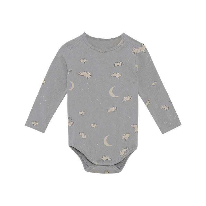 Baby Floral & Animals Graphic Envelope Collar Or Side Opening Design Bodysuit My Kids-USA