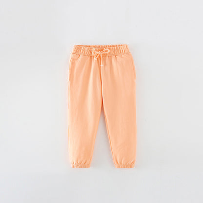 Baby Solid Color Basic Style Fashion Trousers In Autumn My Kids-USA