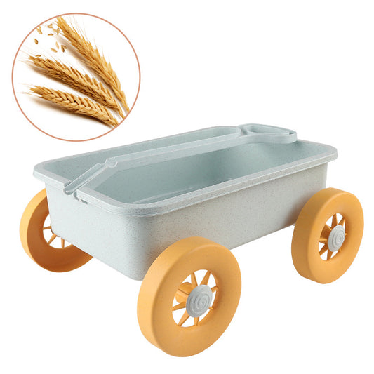 Children’s Wheat Straw Little Boy Beach Pusher Toy