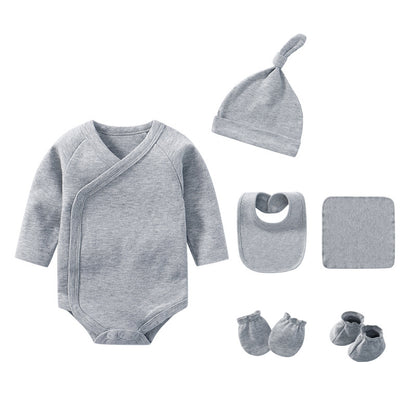 Body de algodón de color liso para recién nacido, conjuntos de estilo fino 