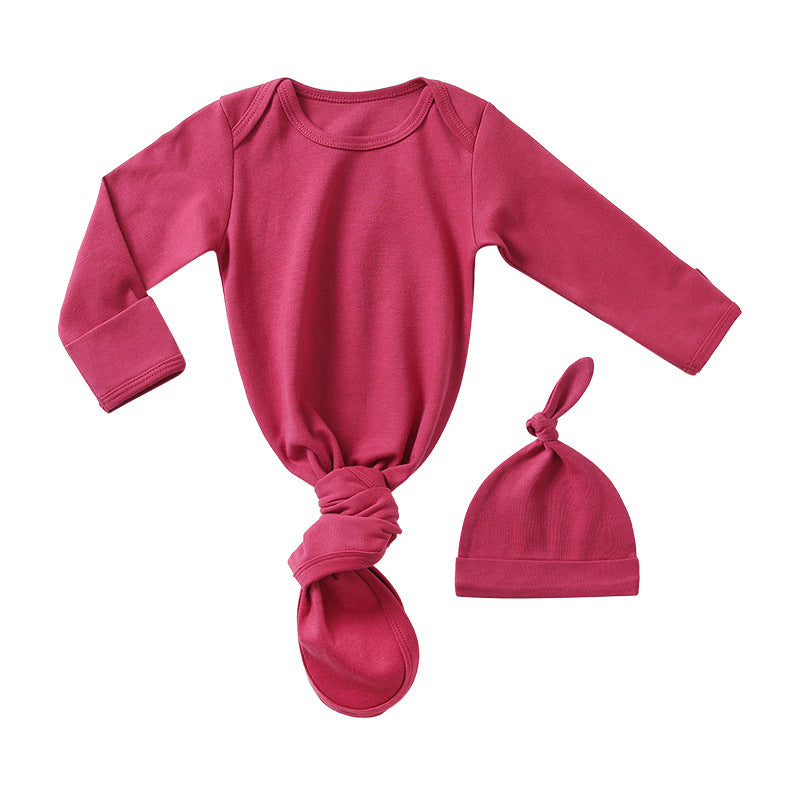 Baby Sleeping Bag Hat Set Spring Summer Baby Sleepwear Anti-Kicker Surprise Jump Swaddling Clothes