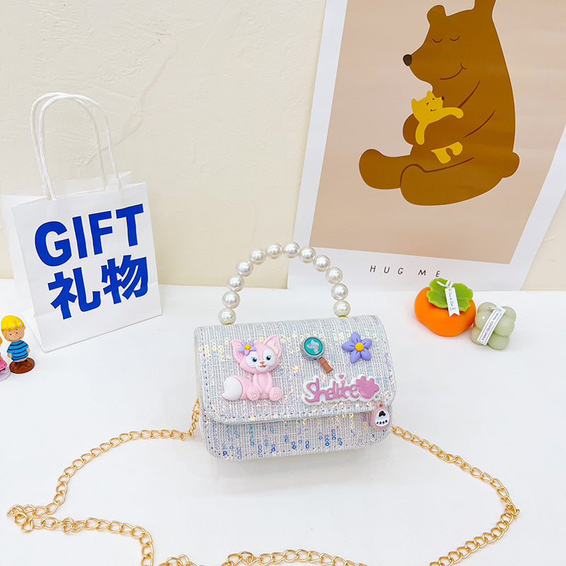 Children Girl Cartoon Patched Pattern Fashion Princess Crossbody Bags, MyKids-USA®, Handbags, MyKids-USA - Size/Age - Average Size (0-12Y） - Color - Beige -  -  - JM2210272312-C