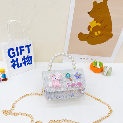 Children Girl Cartoon Patched Pattern Fashion Princess Crossbody Bags, MyKids-USA®, Handbags, MyKids-USA - Size/Age - Average Size (0-12Y） - Color - Beige -  -  - JM2210272312-C