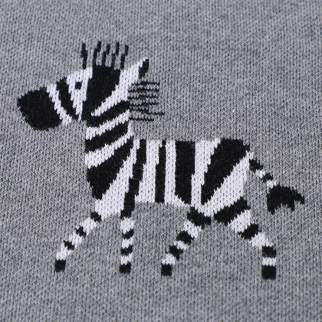 Kids Cartoon Animal Embroidery & Striped Pattern Pure Cotton Blanket My Kids-USA