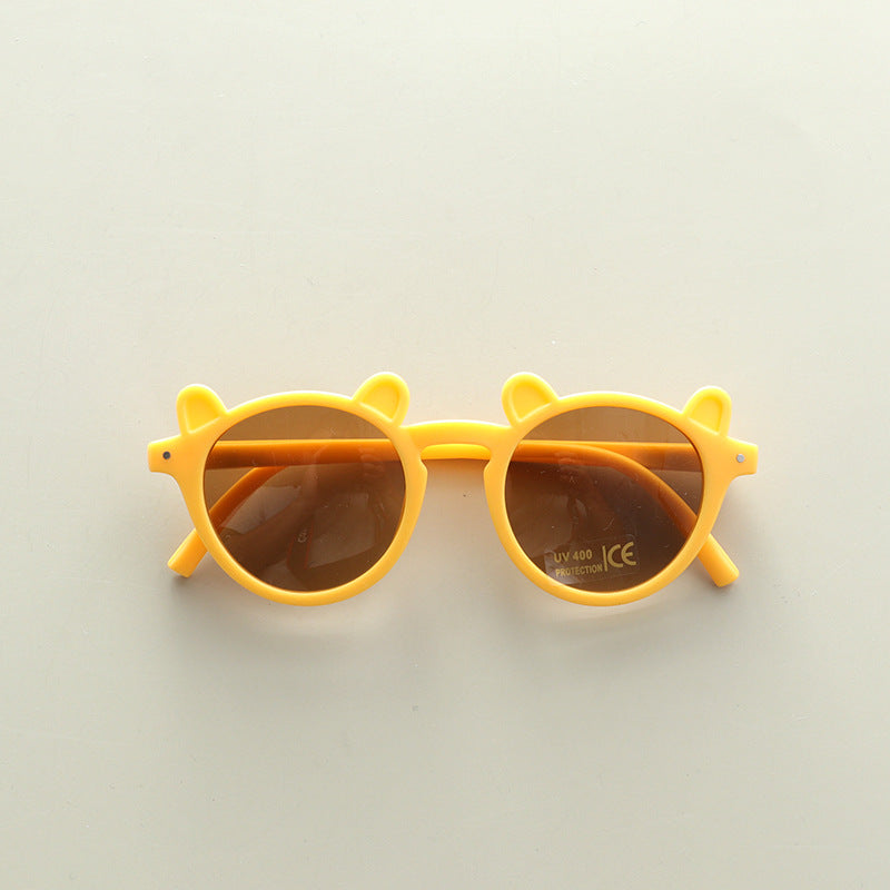 Gafas de sol de protección solar con diseño de forma linda para niños 