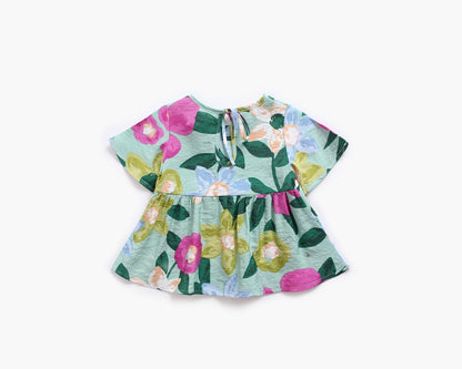 Baby Girl Floral Print O-Neck T-Shirt Combo Trousers Sets, MyKids-USA®, Baby & Toddler Outerwear, MyKids-USA -  -  -  -  -  -  - 