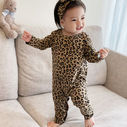 Mamelucos de manga corta cómodos de estilo fino de algodón suave de color sólido para bebé con diadema 