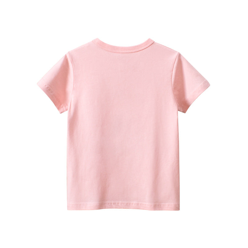 Baby Girl Print Pattern Multi-Style Summer T-Shirt