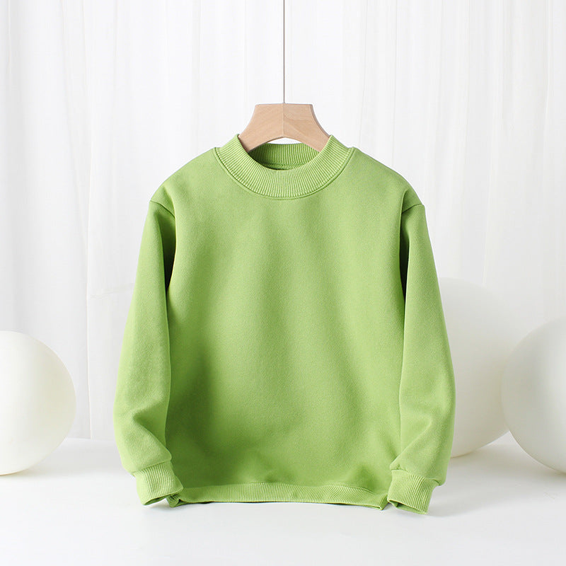 Baby Solid Color Thickened Autumn Basic Hoodies
