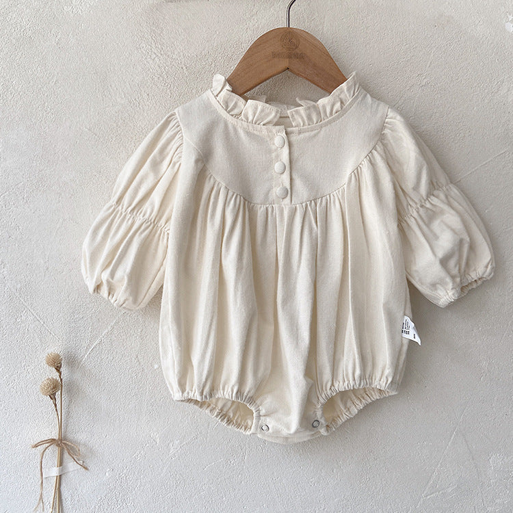 Infant Baby Sisters Clothing Romper or Dress In Autumn Outfit Wearing MyKids-USA Infant Baby Sisters Clothing Romper or Dress In Autumn Outfit Wearing MyKids-USA