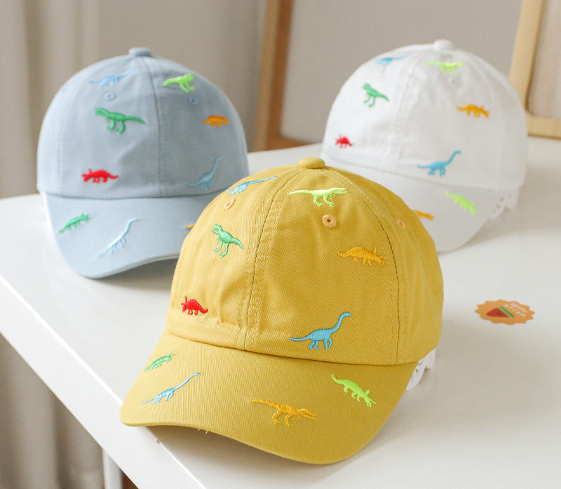 Baby Animal Embroidered Pattern Sunshade Peaked Hats My Kids-USA