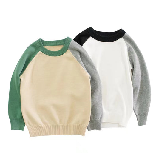 Pull tricoté de qualité au design assorti pour bébé garçon 