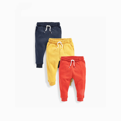 Baby Boy Solid Color Casual Soft Cotton Trousers Pants