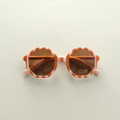 Gafas de sol con marco de polígono de moda de varios estilos para niños 