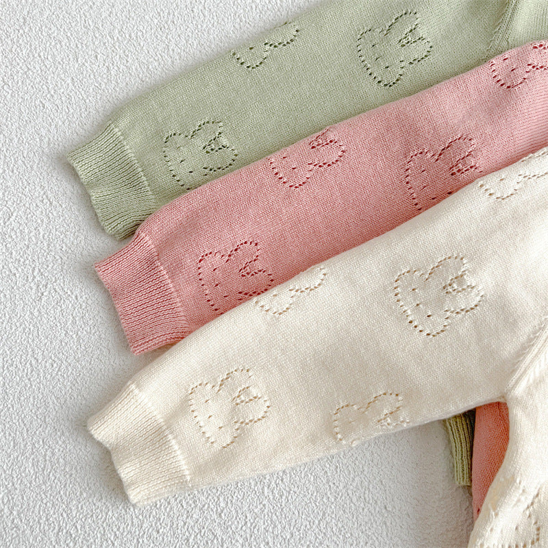 Baby Solid Color Sun Protection Sweet Knit Cardigan, MyKids-USA®, Baby & Toddler Outerwear, MyKids-USA -  -  -  -  -  -  - 