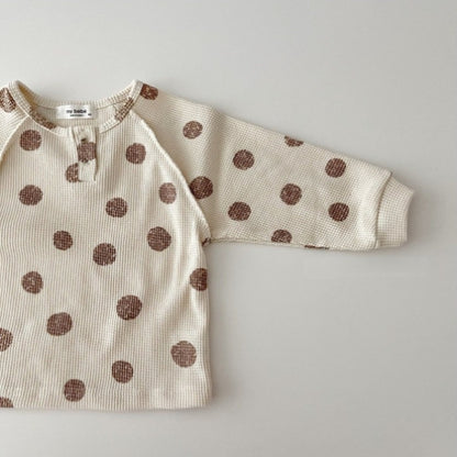 Baby Striped & Polka Dot Pattern & Solid Color Loose Comfort Shirt