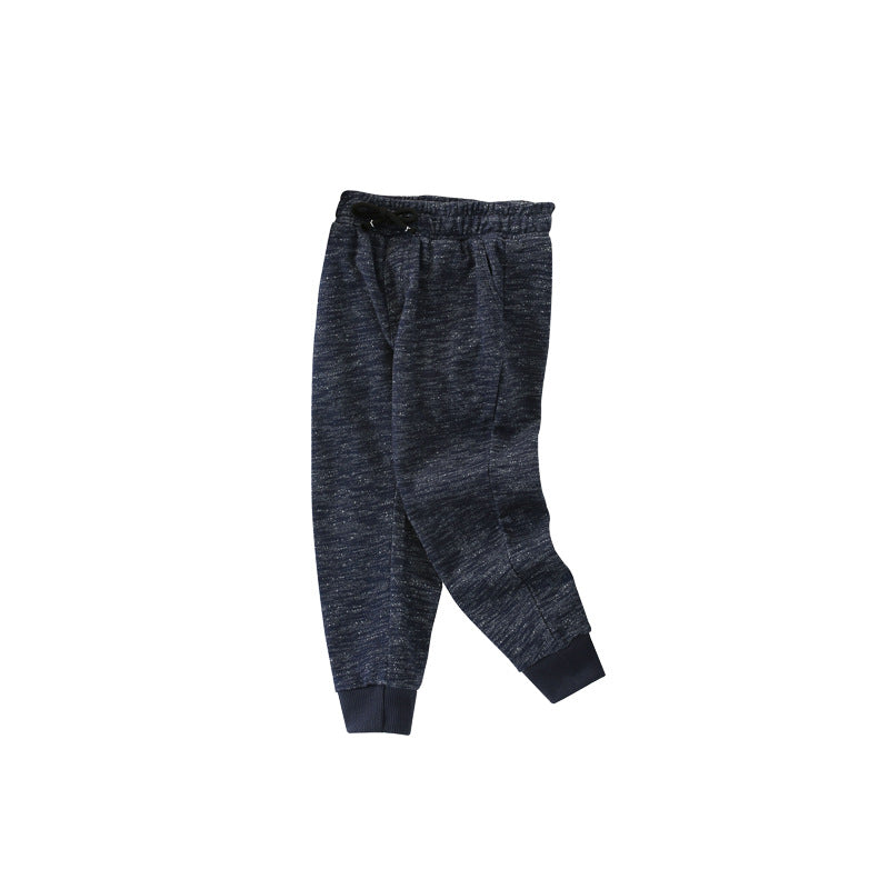 Baby Boy Solid Color Elastic Waist Casual Trousers In Autumn Outfits